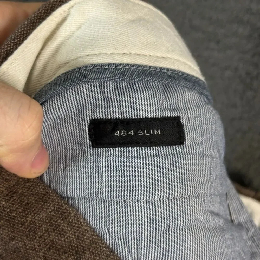 J Crew Pants Mens 30x32 Brown 484 Slim Fit Brushed Cotton Stretch Chino Preppy